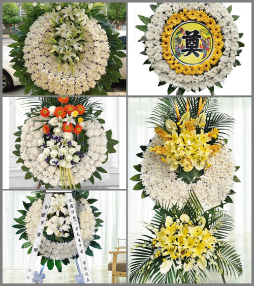山西晋中寿阳县马首乡富村村花圈速递